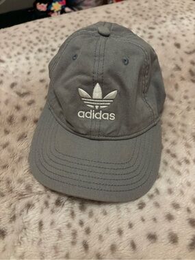 adidas Gray Trefoil Baseball Cap